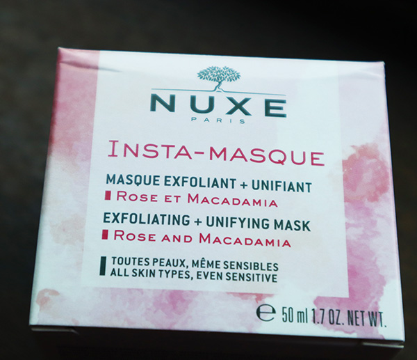 Nuxe Insta-masque exfoliating and evening mask with rose & macadamia_review